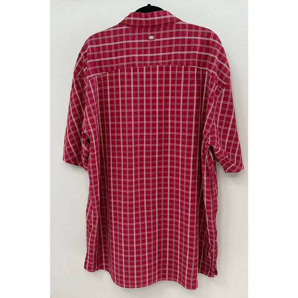 Ecko Unltd. Mens 2XL Red Plaid Short Sleeve Button Up Casual Shirt - Picture 2 of 7